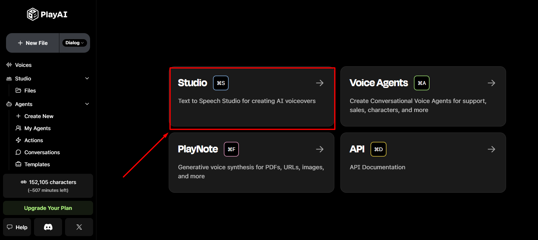 Click on studio.png